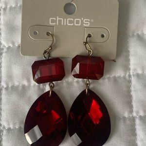 NWT Chico Red Earrings